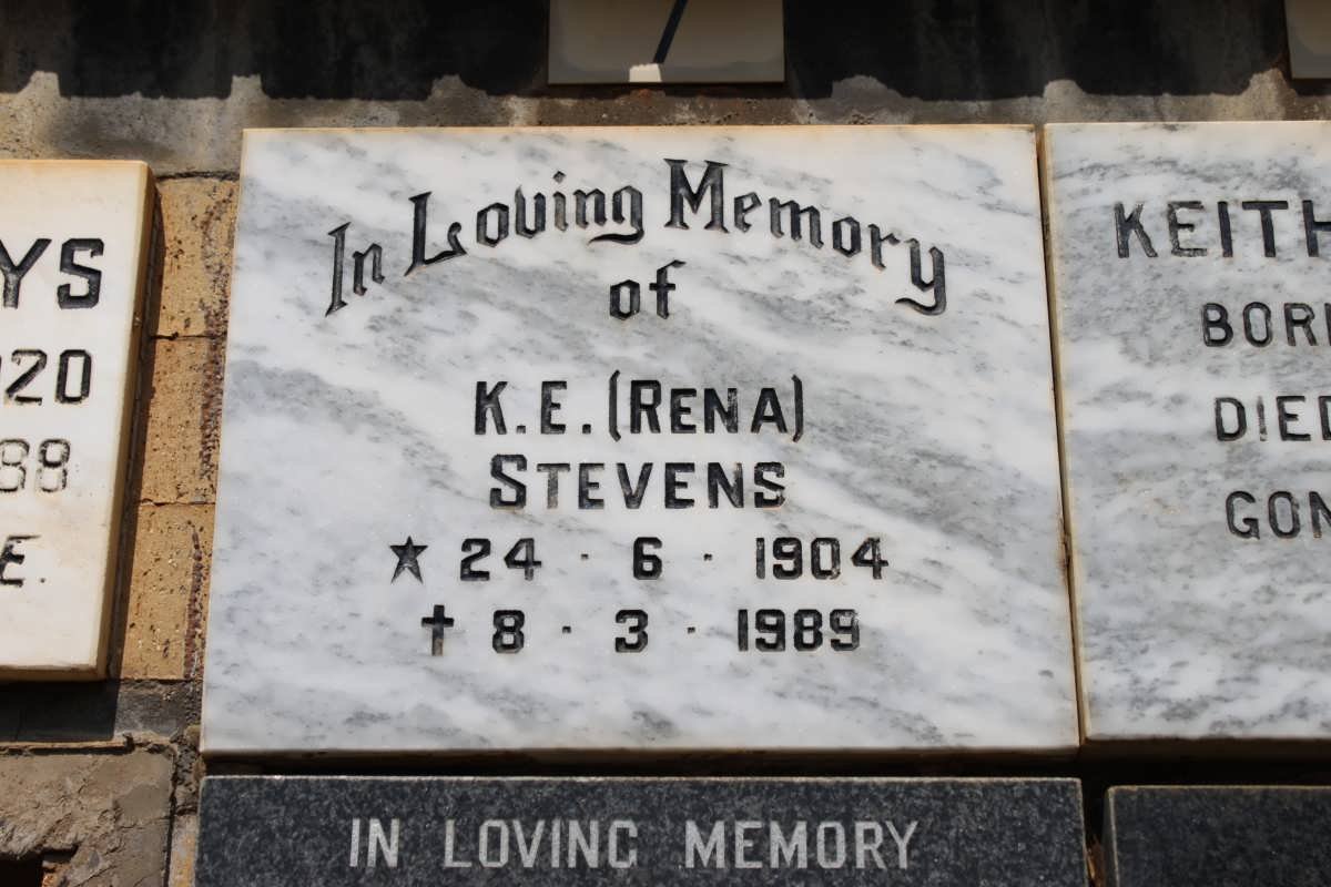 STEVENS K.E. 1904-1989
