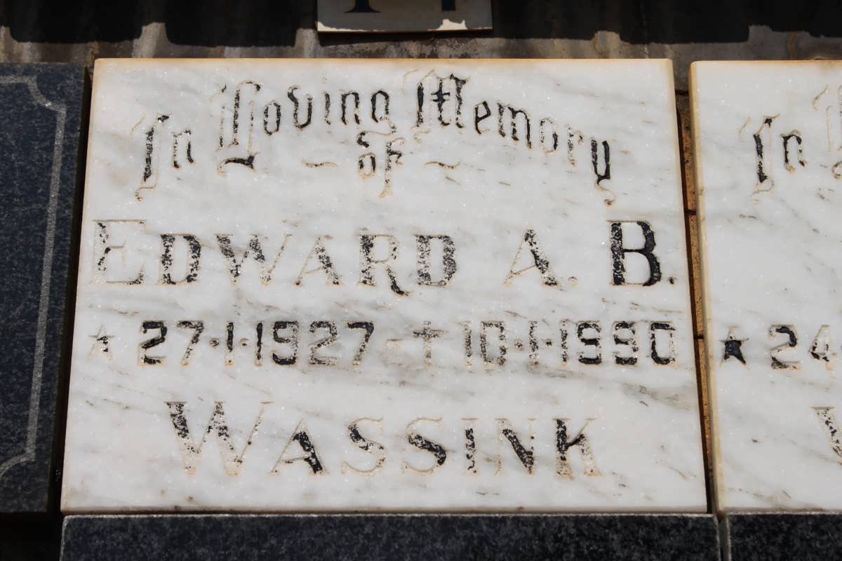 WASSINK Edward A.B. 1927-1990