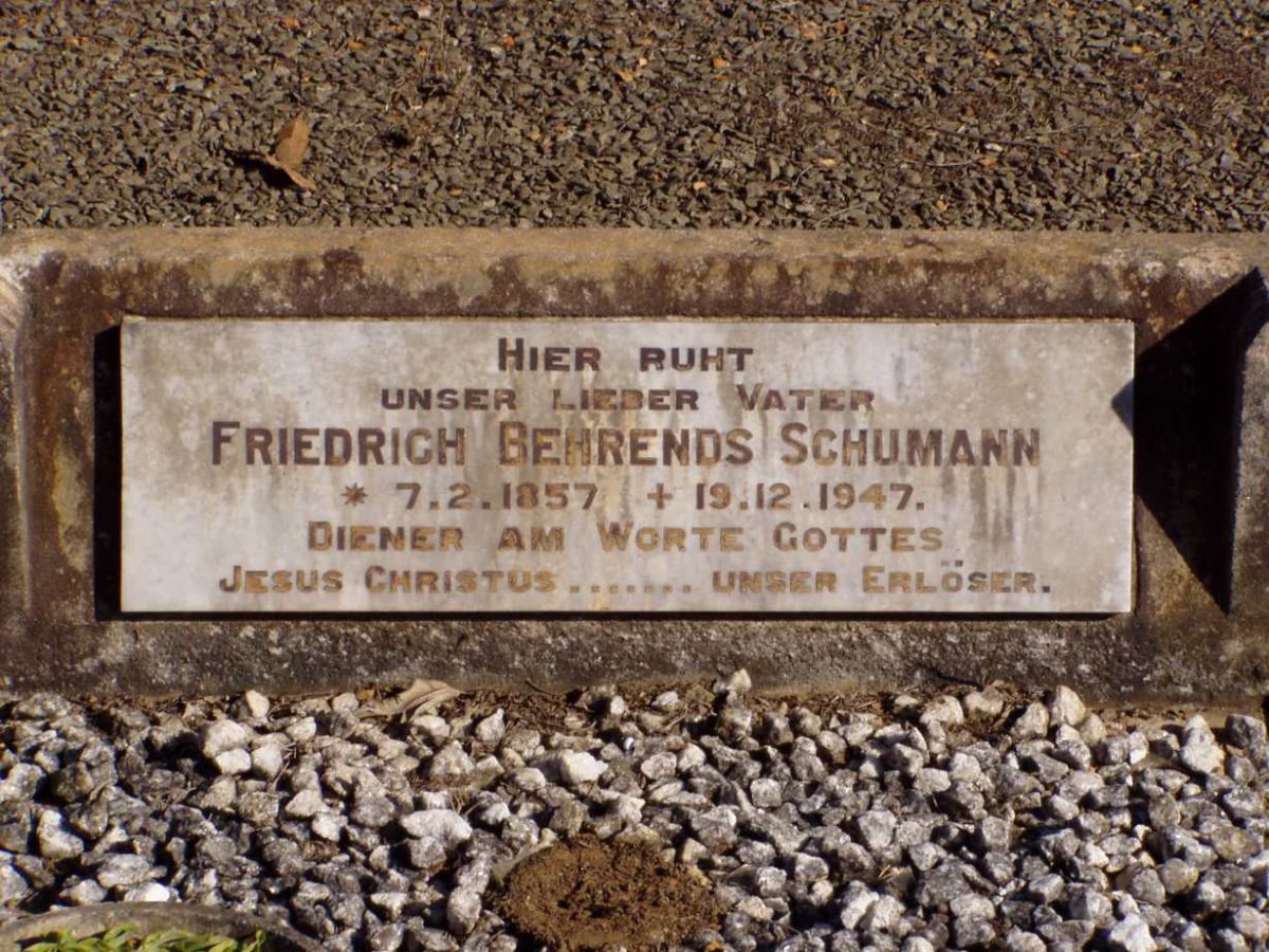 SCHUMANN Friedrich Behrends 1857-1947