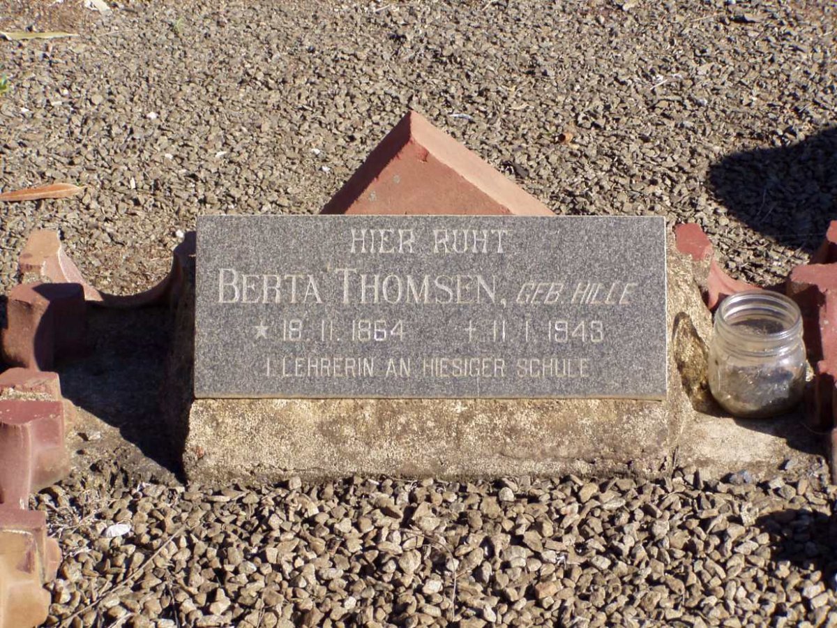 THOMSEN Berta nee HILLE 1864-1943