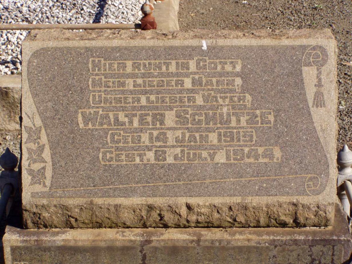 SCHUTZE Walter 1915-1944