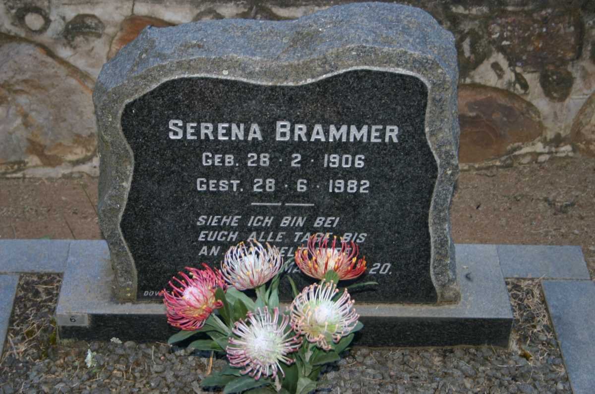 BRAMMER Serena 1906-1982