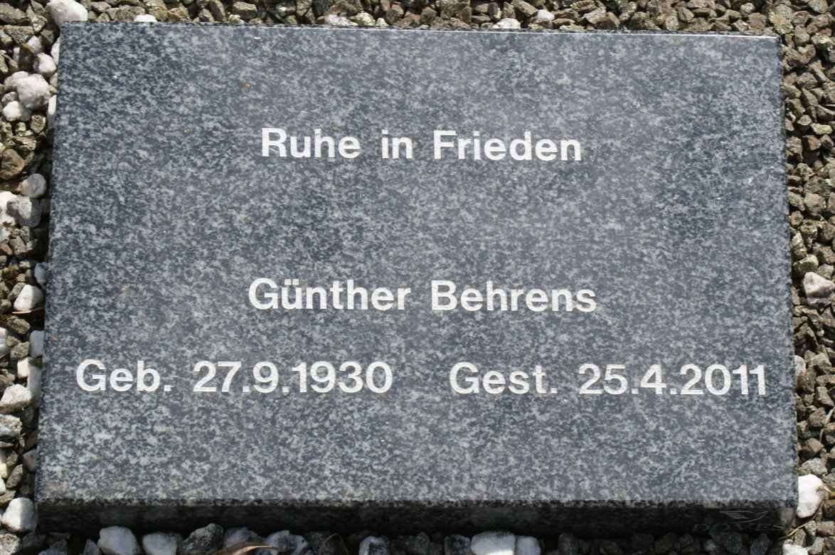 BEHRENS Gunther 1930-2011