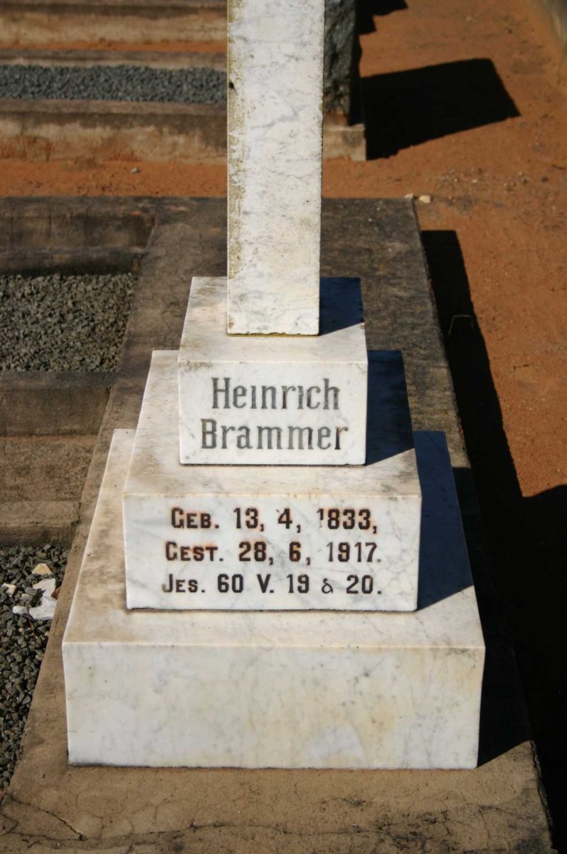 BRAMMER Heinrich 1833-1917 &amp; Marie 1837-1923