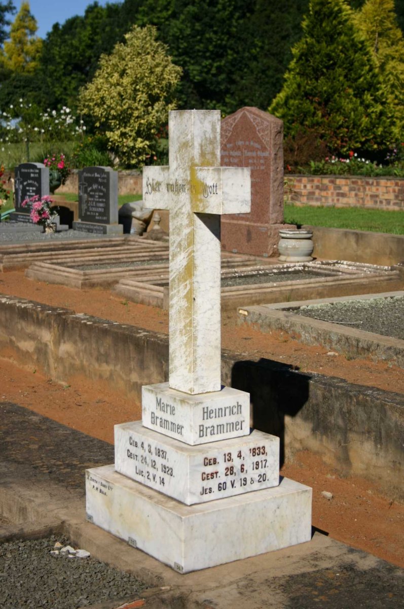 BRAMMER Heinrich 1833-1917 &amp; Marie 1837-1923