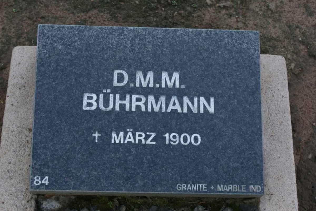BUHRMANN D.M.M. -1900