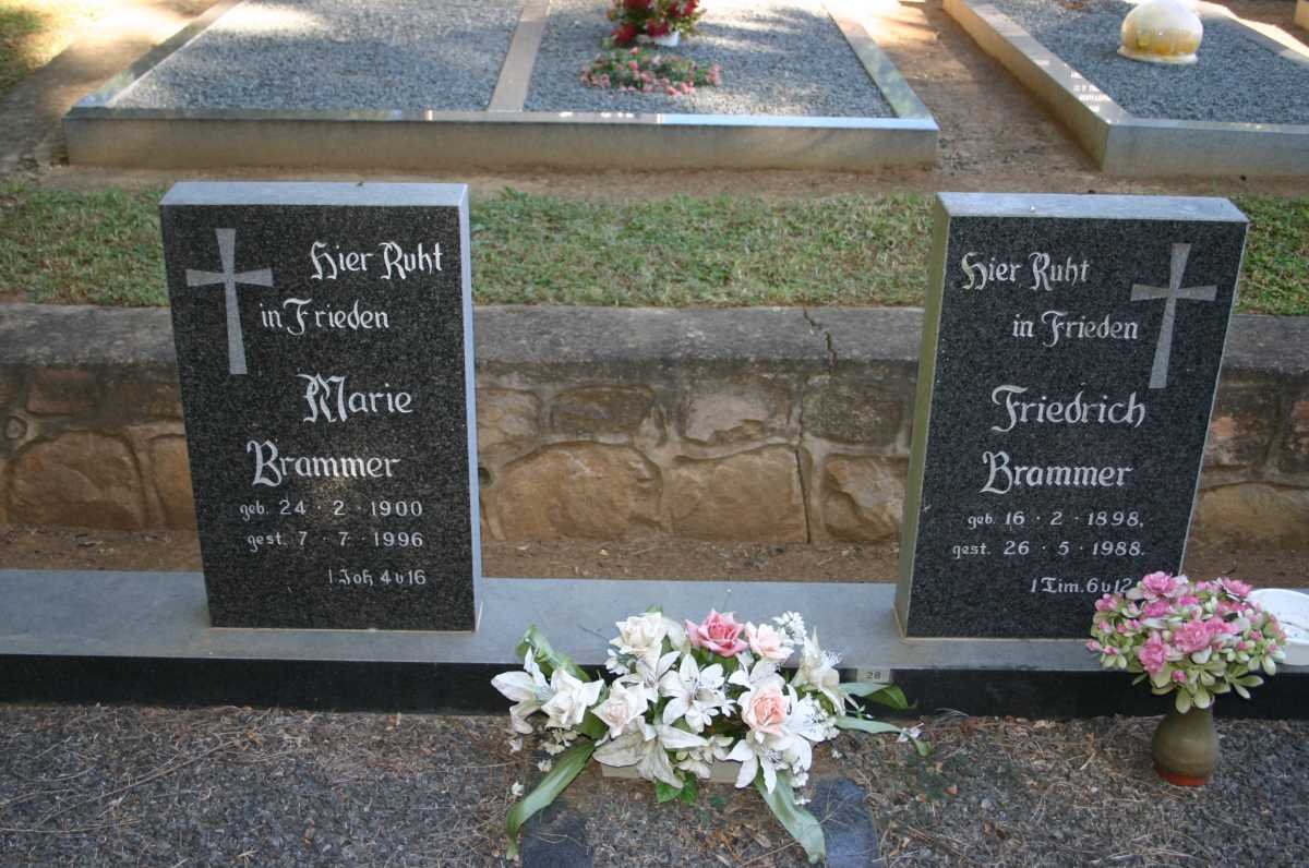BRAMMER Friedrich 1898-1988 &amp; Marie 1900-1996