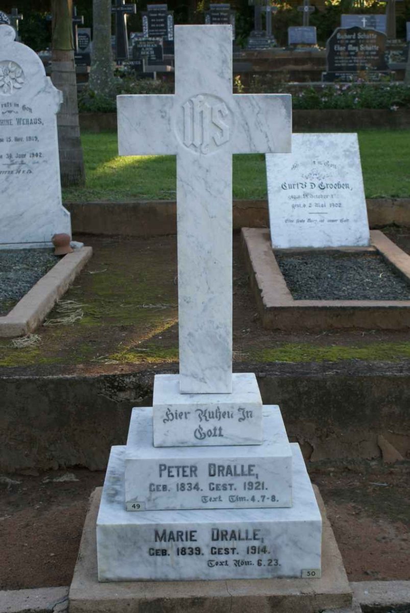 DRALLE  Peter 1834-1921 &amp; Marie 1839-1914