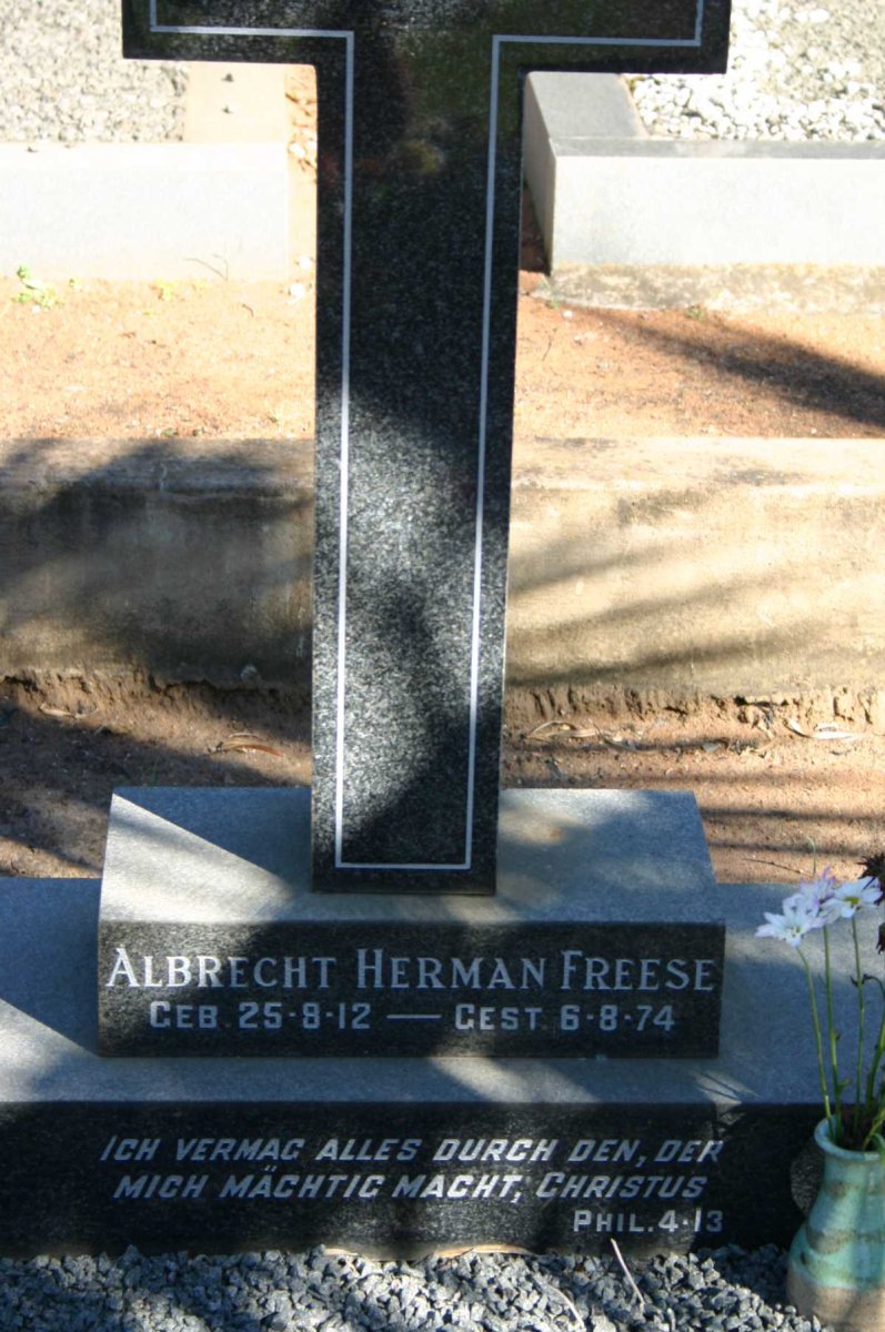 FREESE Albrecht Herman 1912-1974