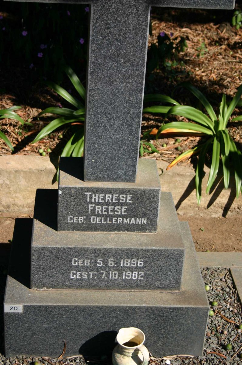 FREESE Therese nee OELLERMANN 1896-1982