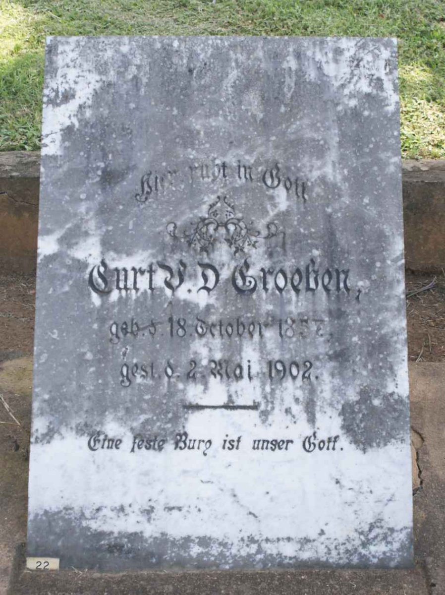 GROEBEN Curt, von der 1837-1902