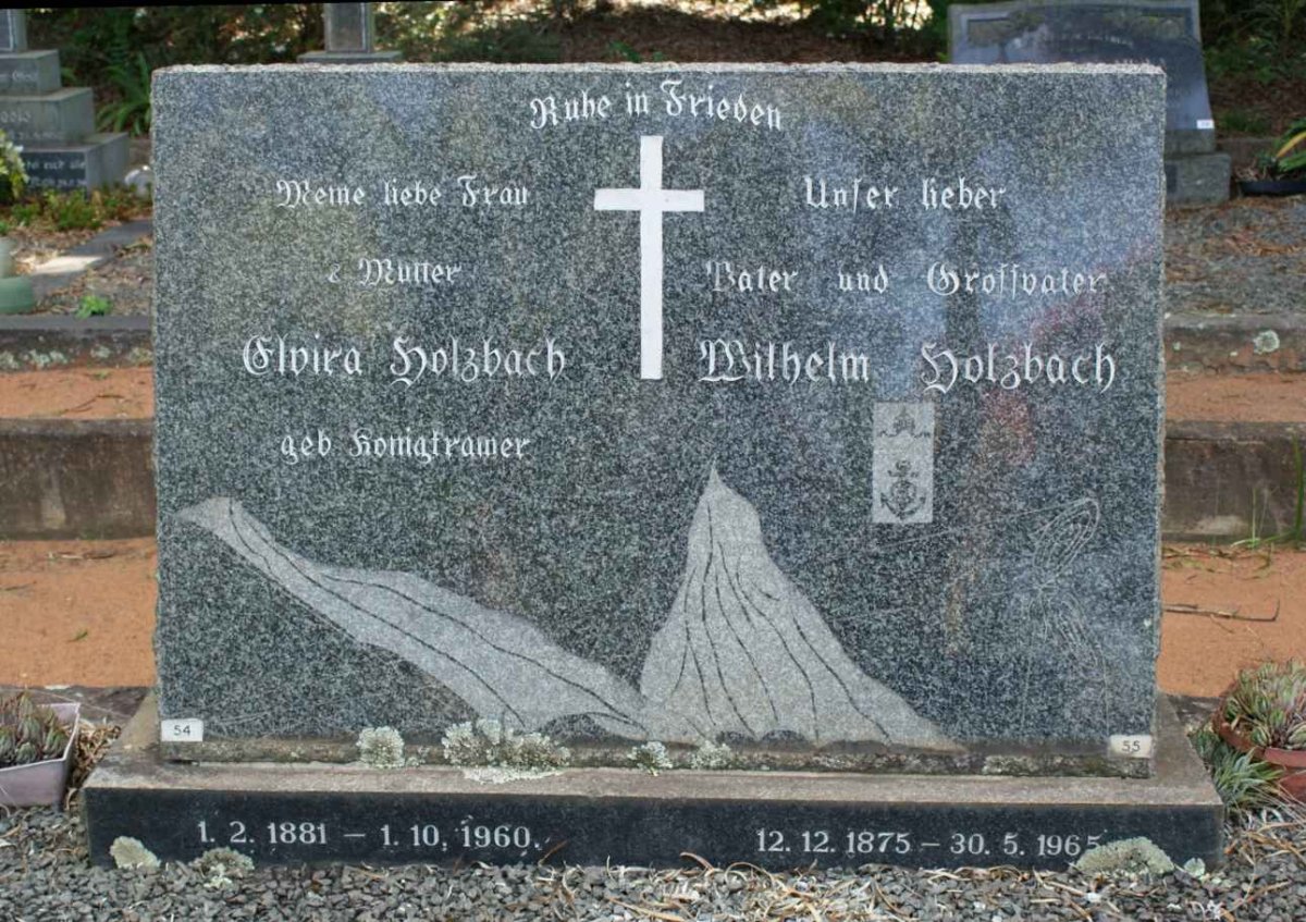 HOLZBACH Wilhelm 1875-1965 &amp; Elvira KONIGFRAMER 1881-1960