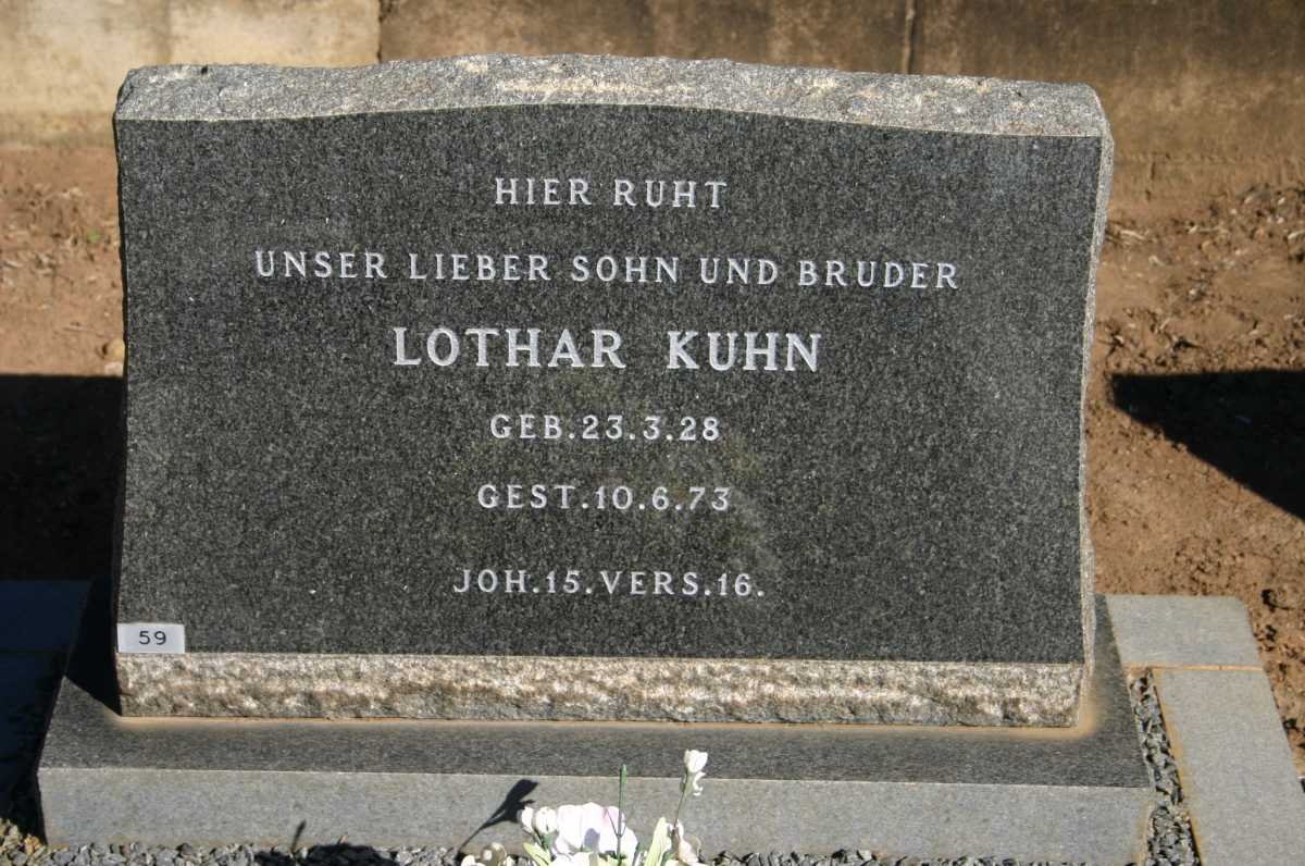 KUHN Lothar 1928-1973