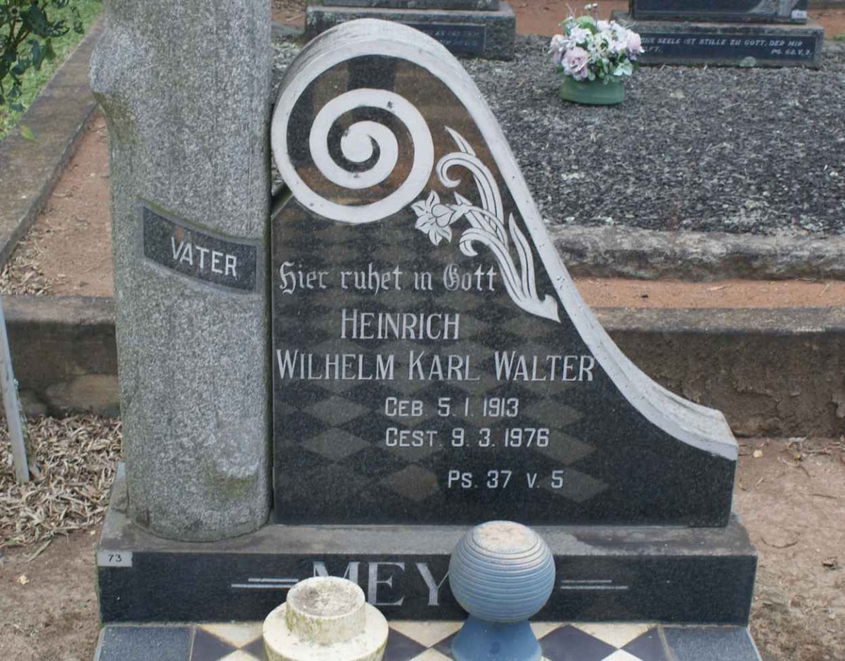 MEYER Heinrich Wilhelm Karl Walter 1913-1976
