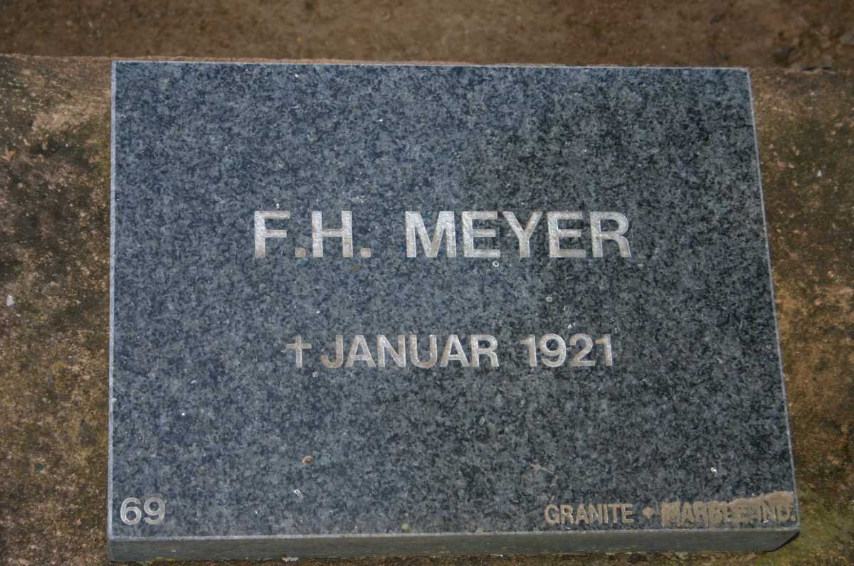 MEYER F.H. -1921