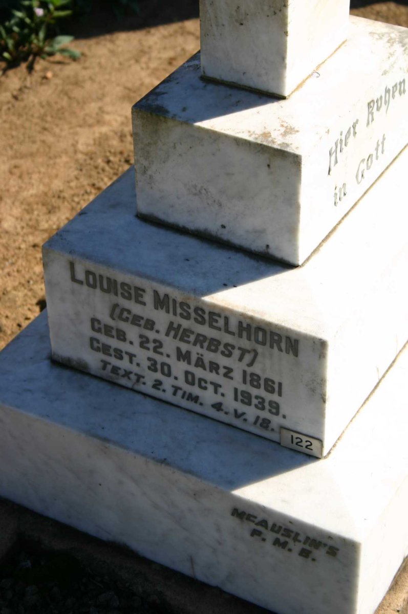 MISSELHORN Heinrich 1861-1930 &amp; Louise HERBST 1861-1939