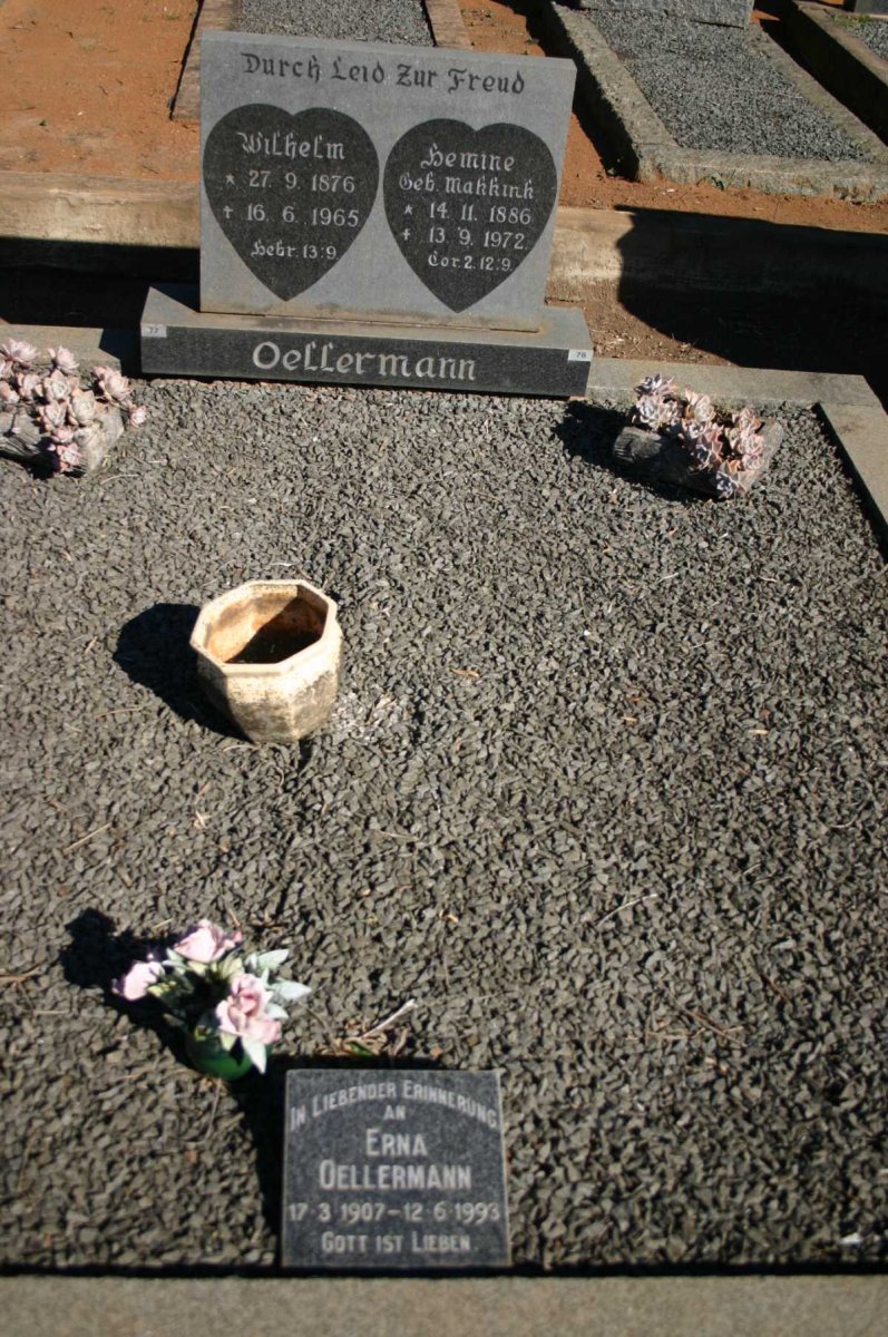 OELLERMANN Wilhelm 1876-1965 &amp; ?emine MAKKINK 1886-1972 :: OELLERMANN Erna 1907-1993