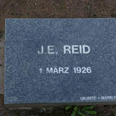 REID J.E. -1926
