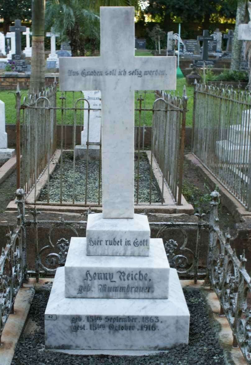 REICHE Henny nee MUMMBRAUER 1863-1916