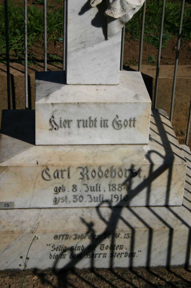 RODEHORST Carl 1884-1910