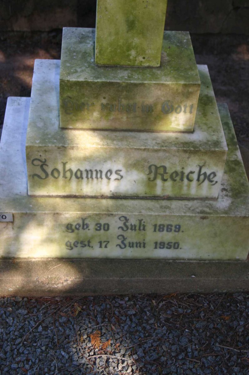 REICHE Johannes 1869-1950