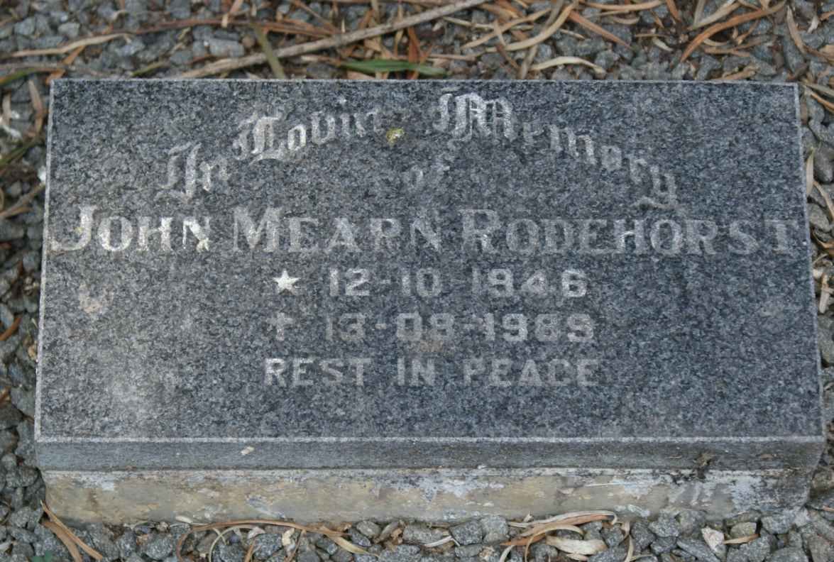 RODENHORST John Mearn 1946-1989