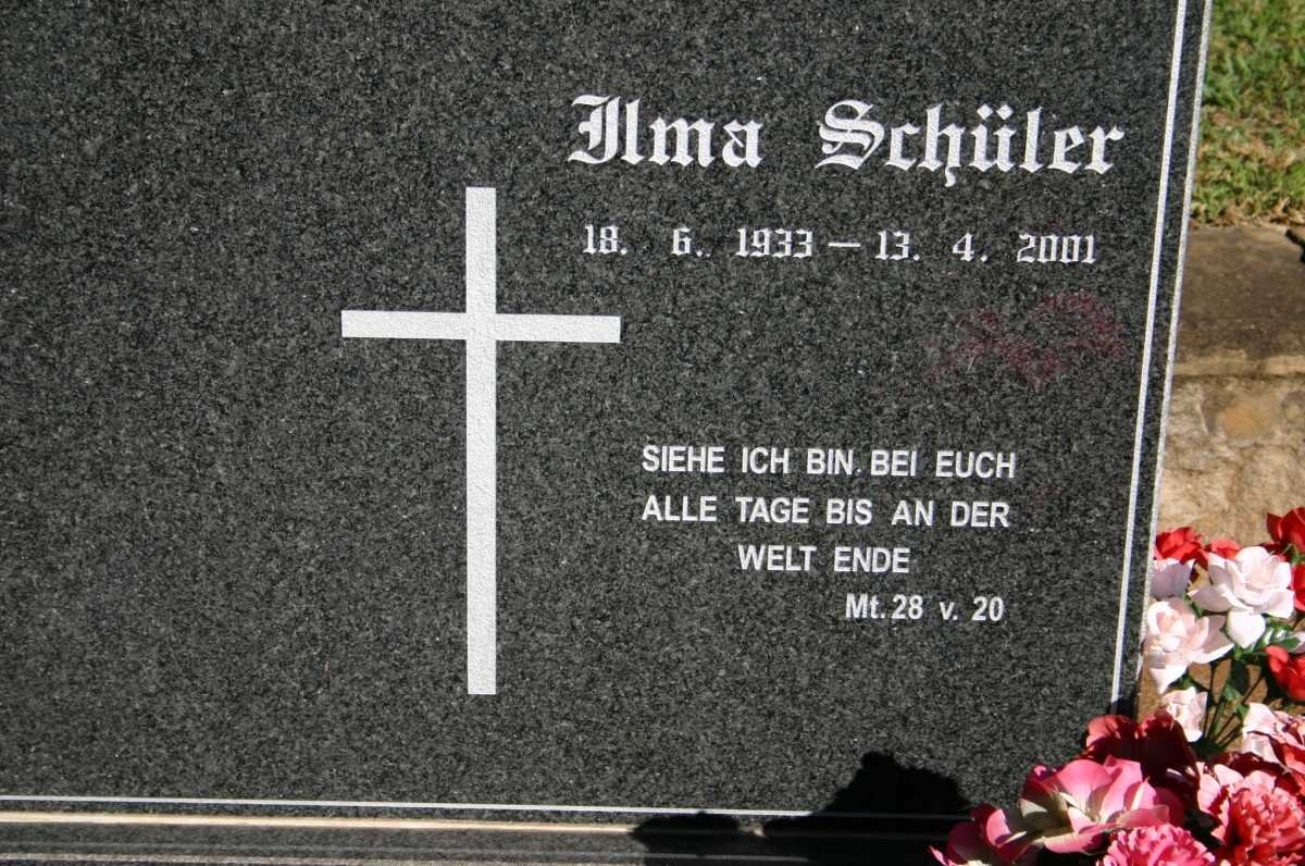 SCHÜLER Ilma 1933-2001