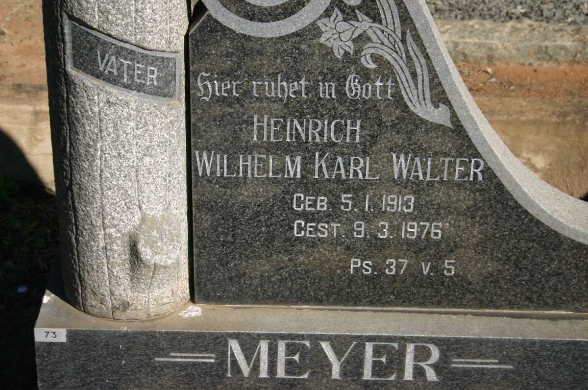 SCHMIDT Heinrich Wilhelm Karl Walter 1913-1976