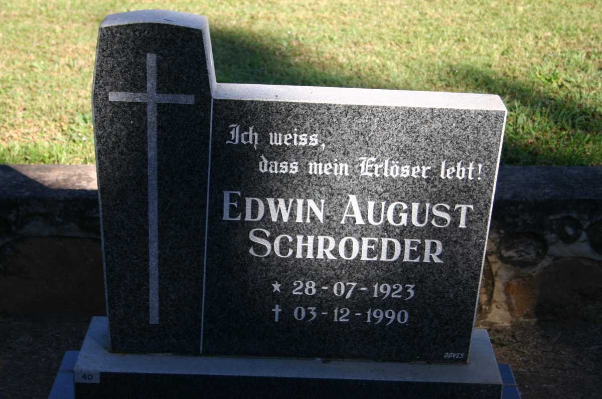 SCHROEDER Edwin August 1923-1990