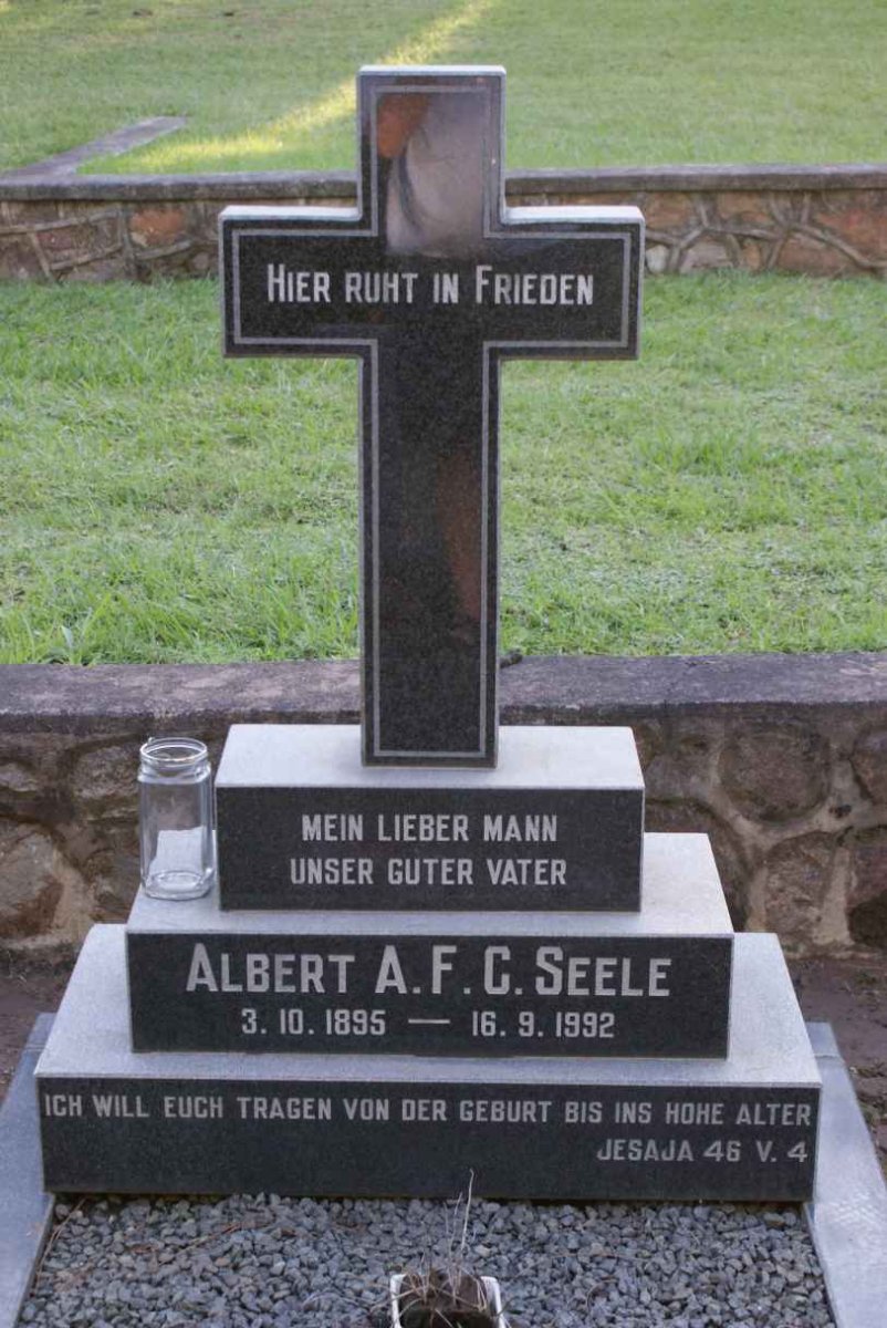 SEELE Albert A.F.C. 1895-1992