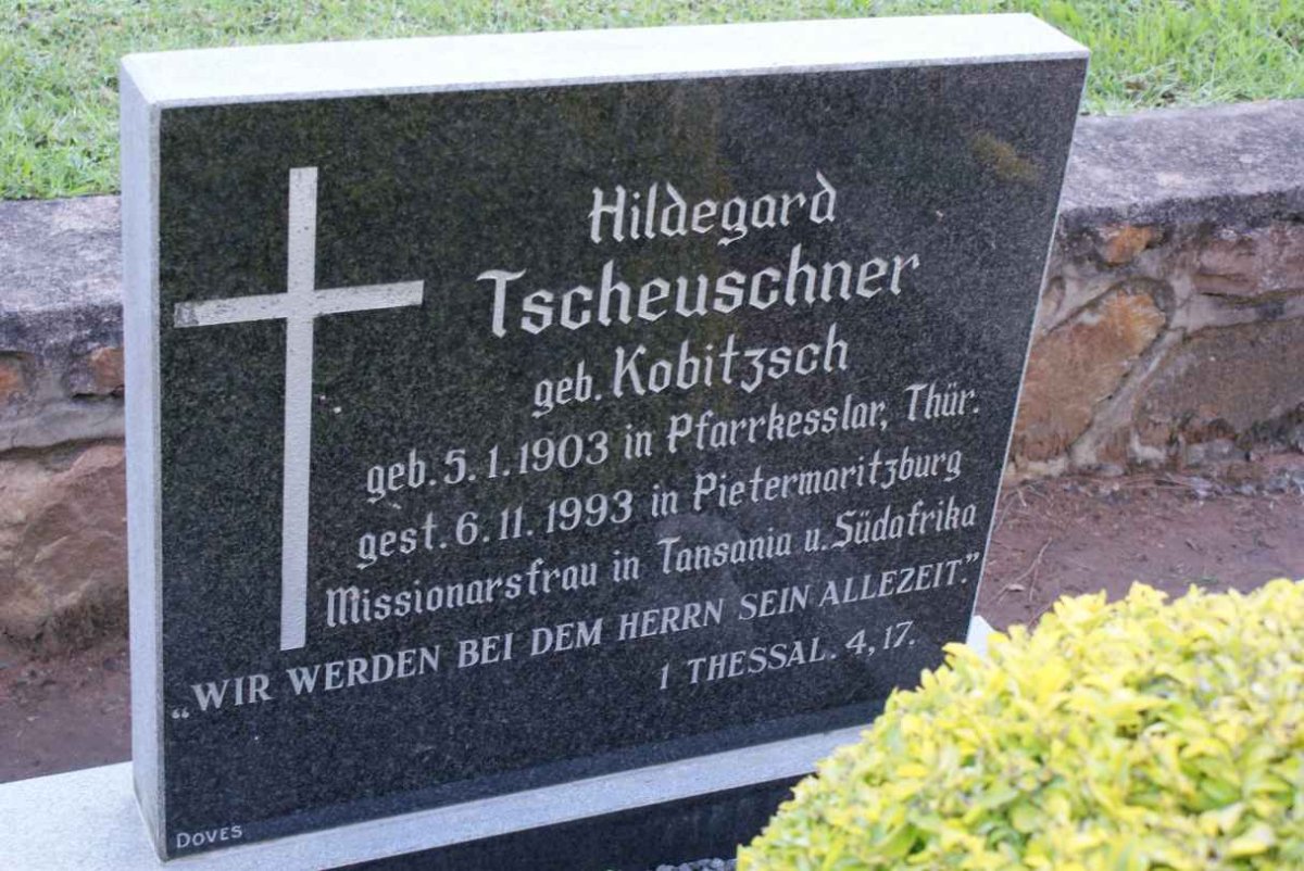 TSCHEUSCHNER Hildegard nee KOBITZSCH 1903-1993