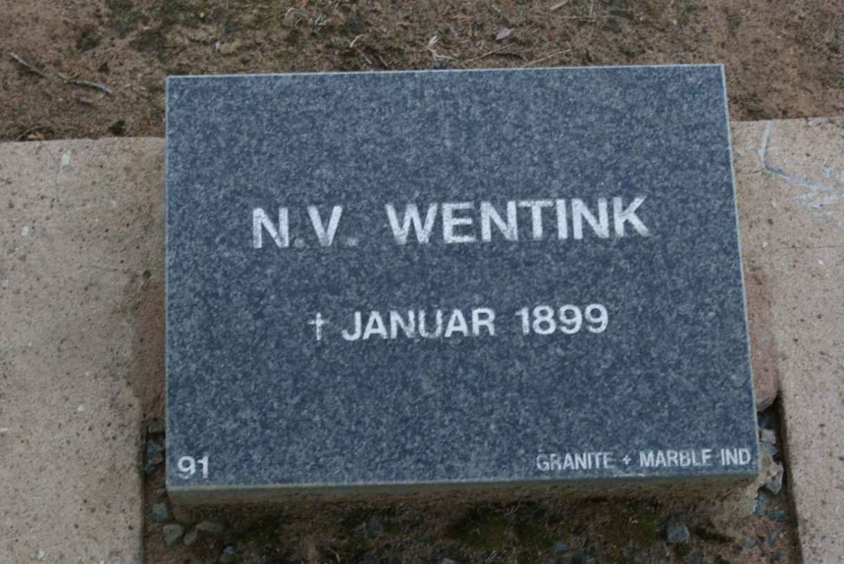 WENTINK N.V. -1899