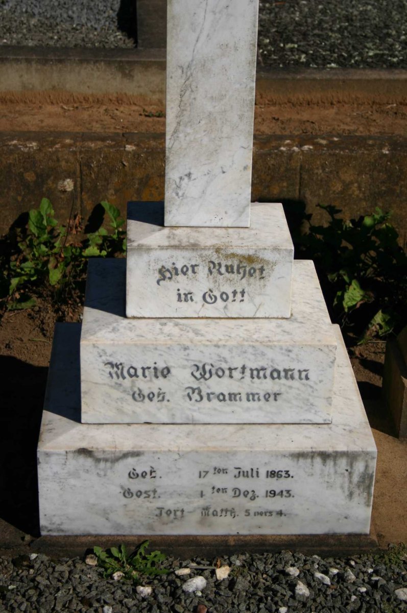 WORTMANN Marie nee BRAMMER 1863-1943