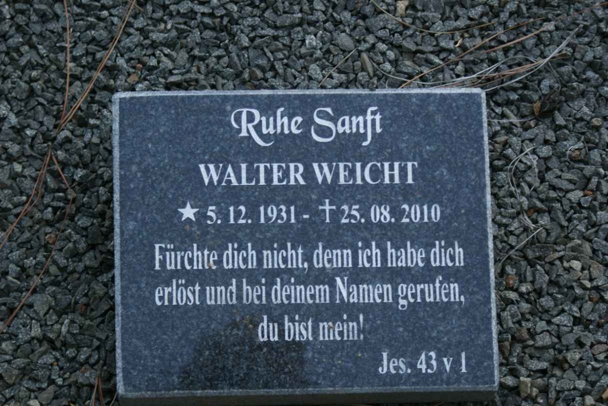 WEICHT Walter 1931-2010