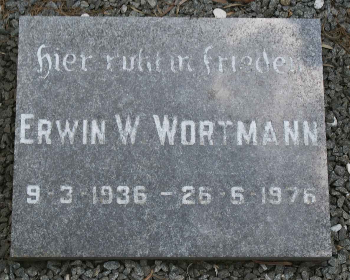 WORTMANN Erwin W. 1936-1976