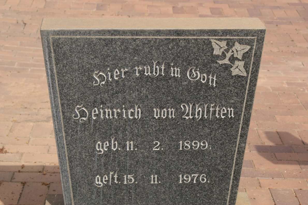 AHLFTEN Heinrich, von 1899-1976