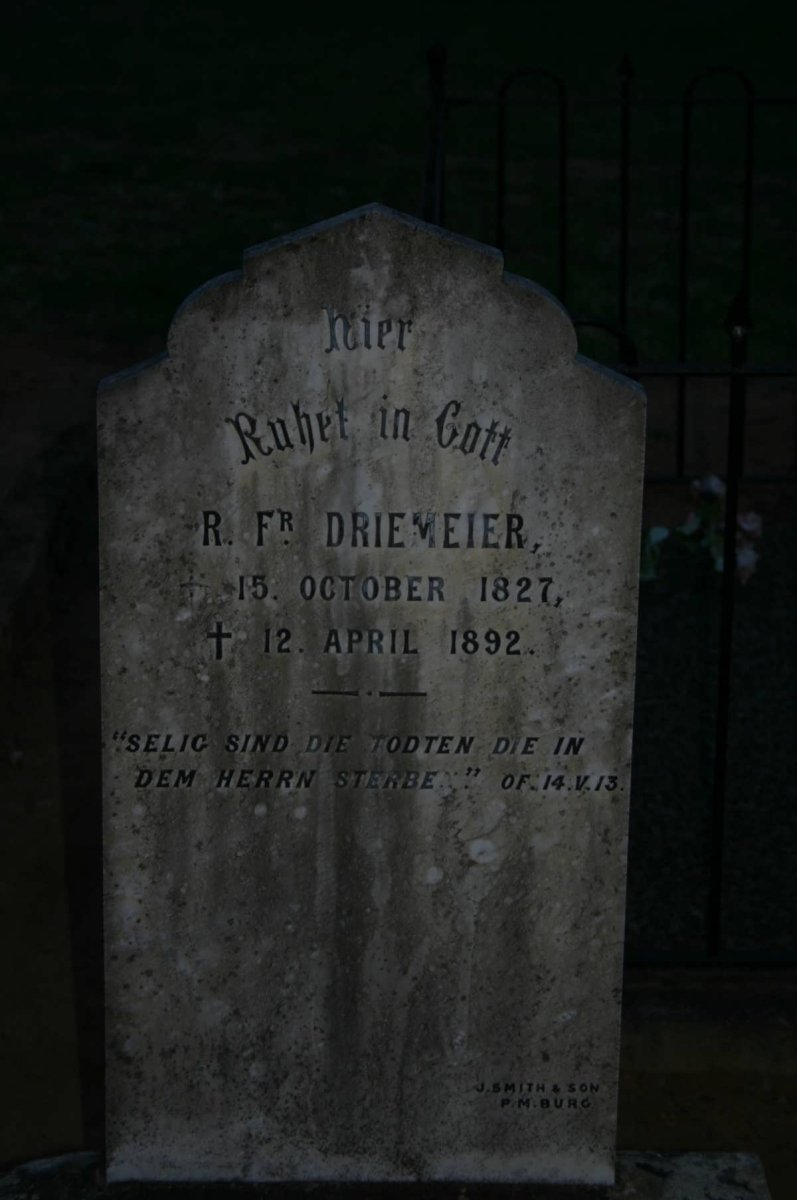 DRIEMEIER R. Fr. 1827-1892
