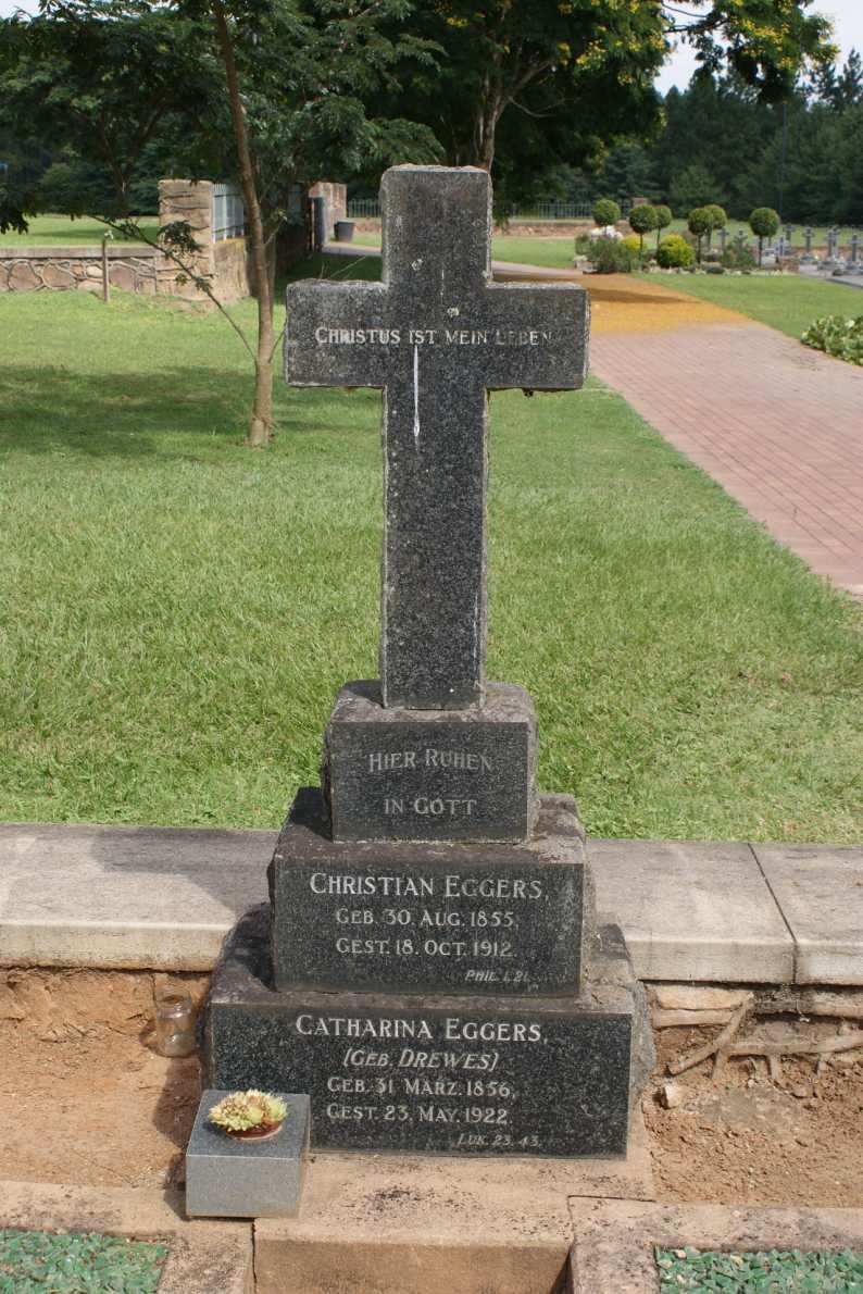 EGGERS Christian 1855-1912 &amp; Catharina nee DREWES 1856-1922