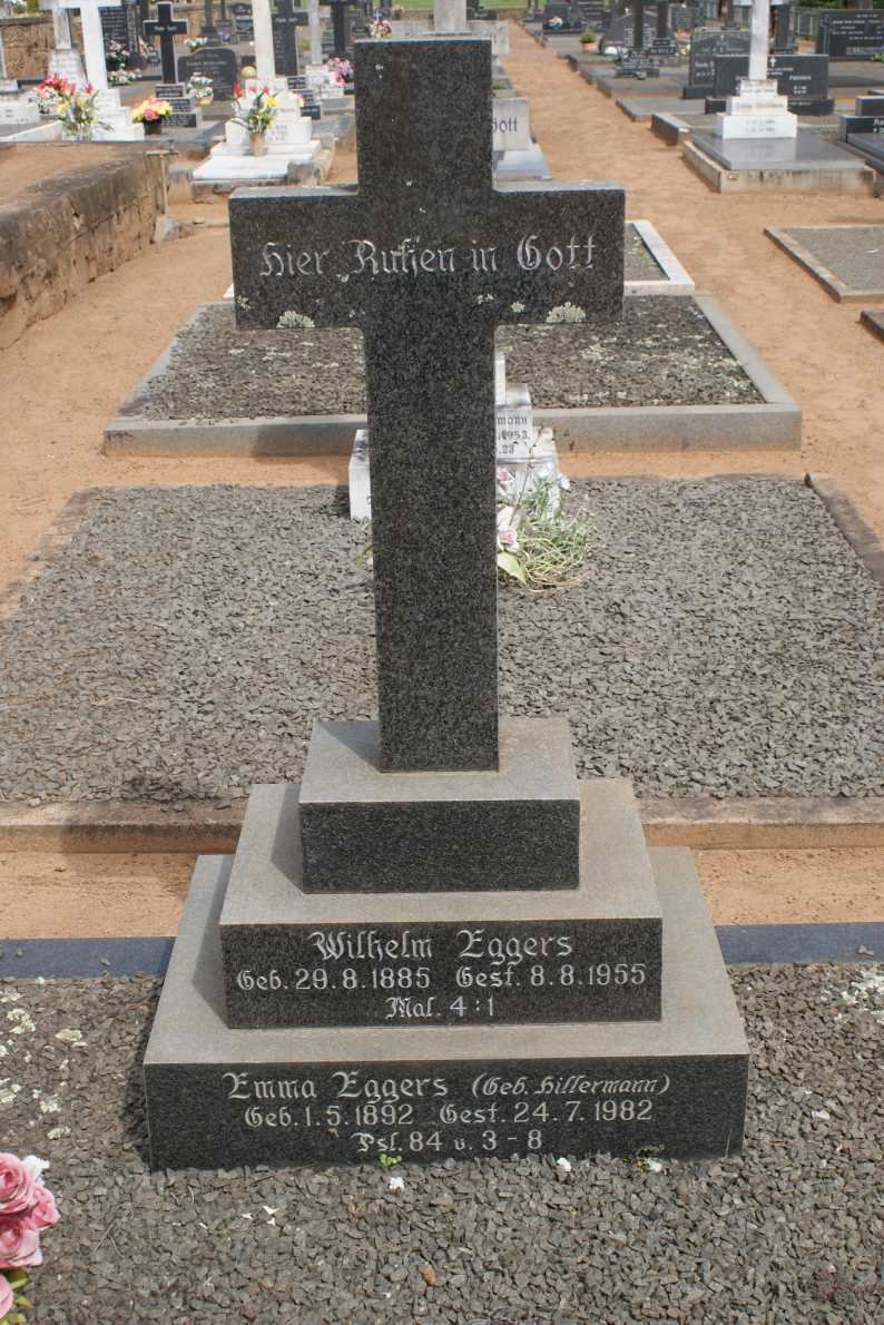 EGGERS Wilhelm 1885-1955 &amp; Emma HILLERMANN 1892-1982