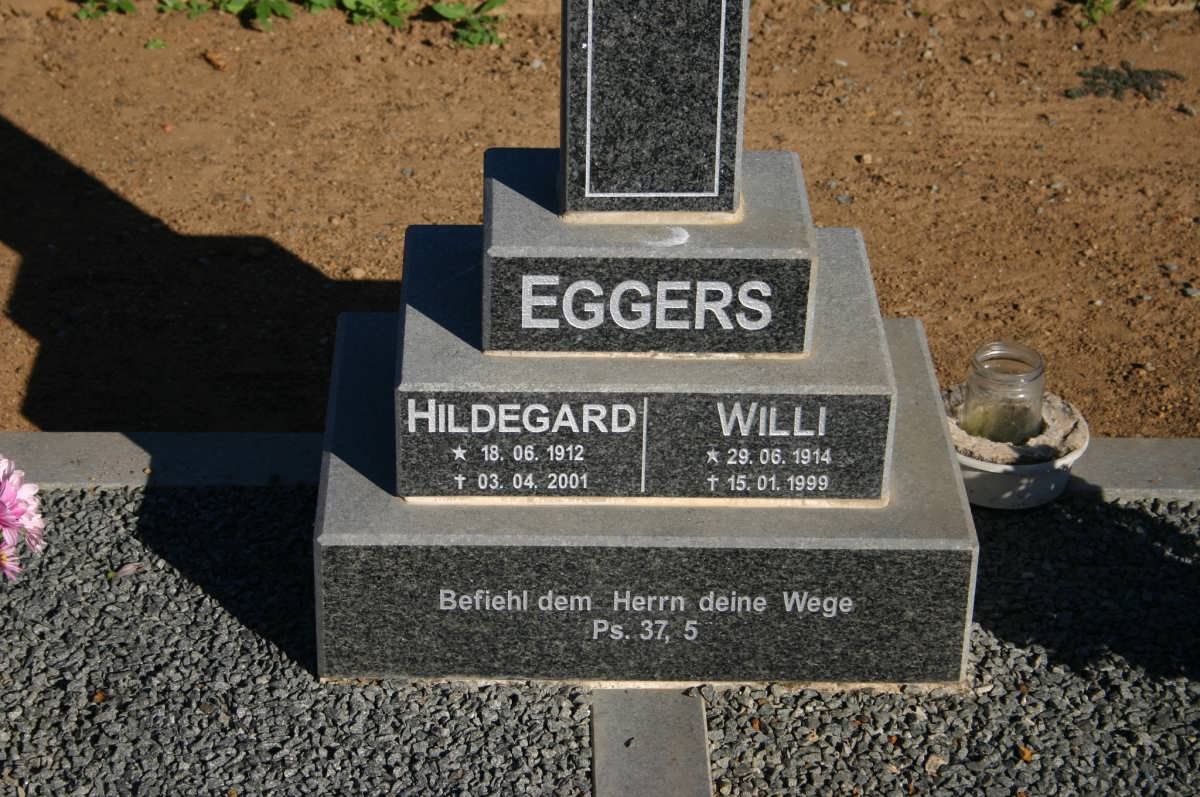 EGGERS Willi 1914-1999 &amp; Hildegard 1912-2001