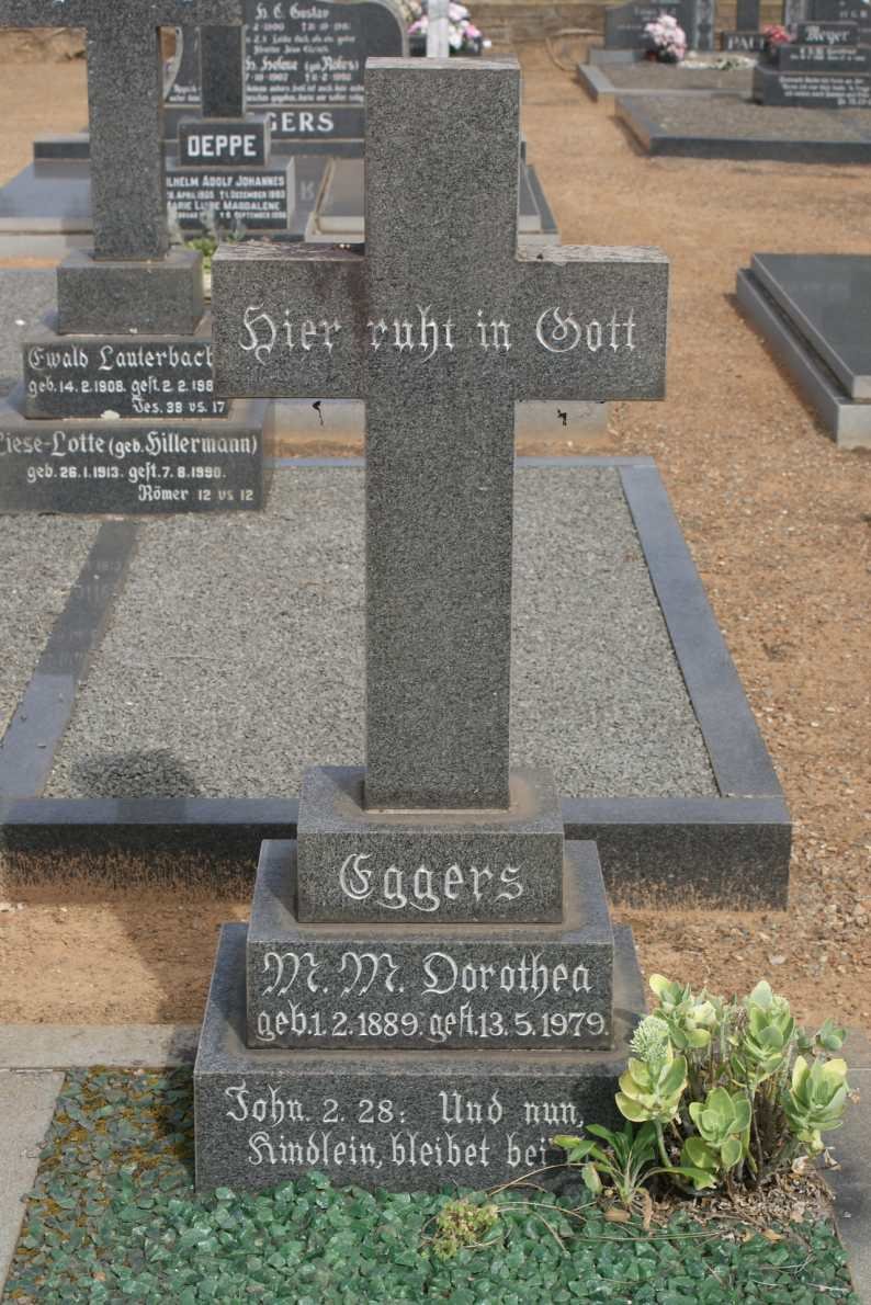 EGGERS M.M. Dorothea 1889-1979