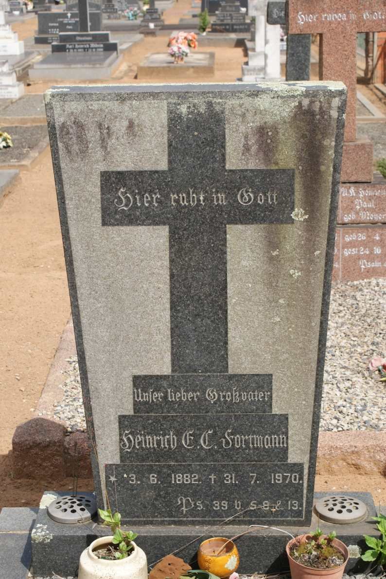 FORTMANN Heinrich F.C. 1882-1970