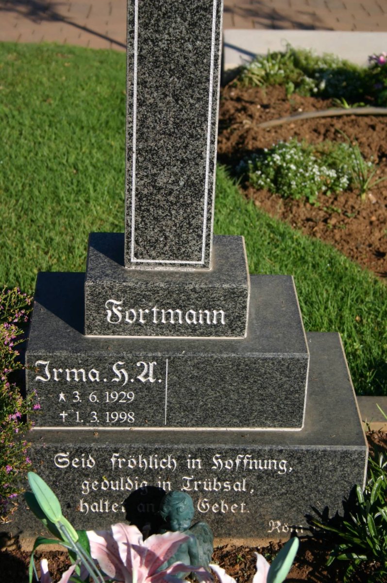 FORTMANN Irma H.U. 1929-1998