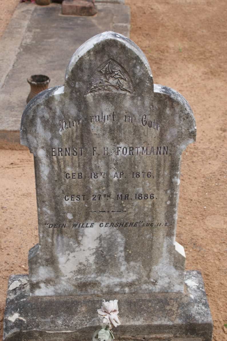 FORTMANN Ernst F.H. 1876-1886