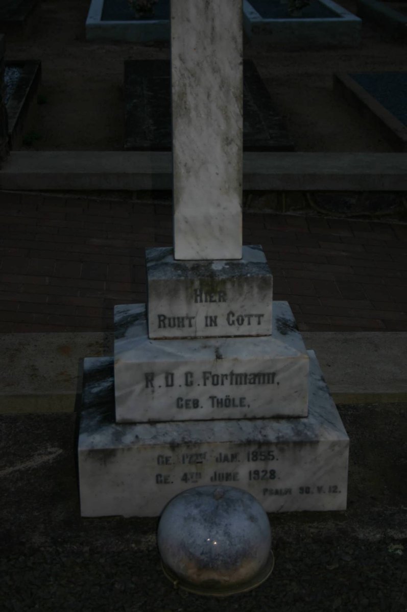 FORTMANN R.D.C. nee THÖLE 1855-1928