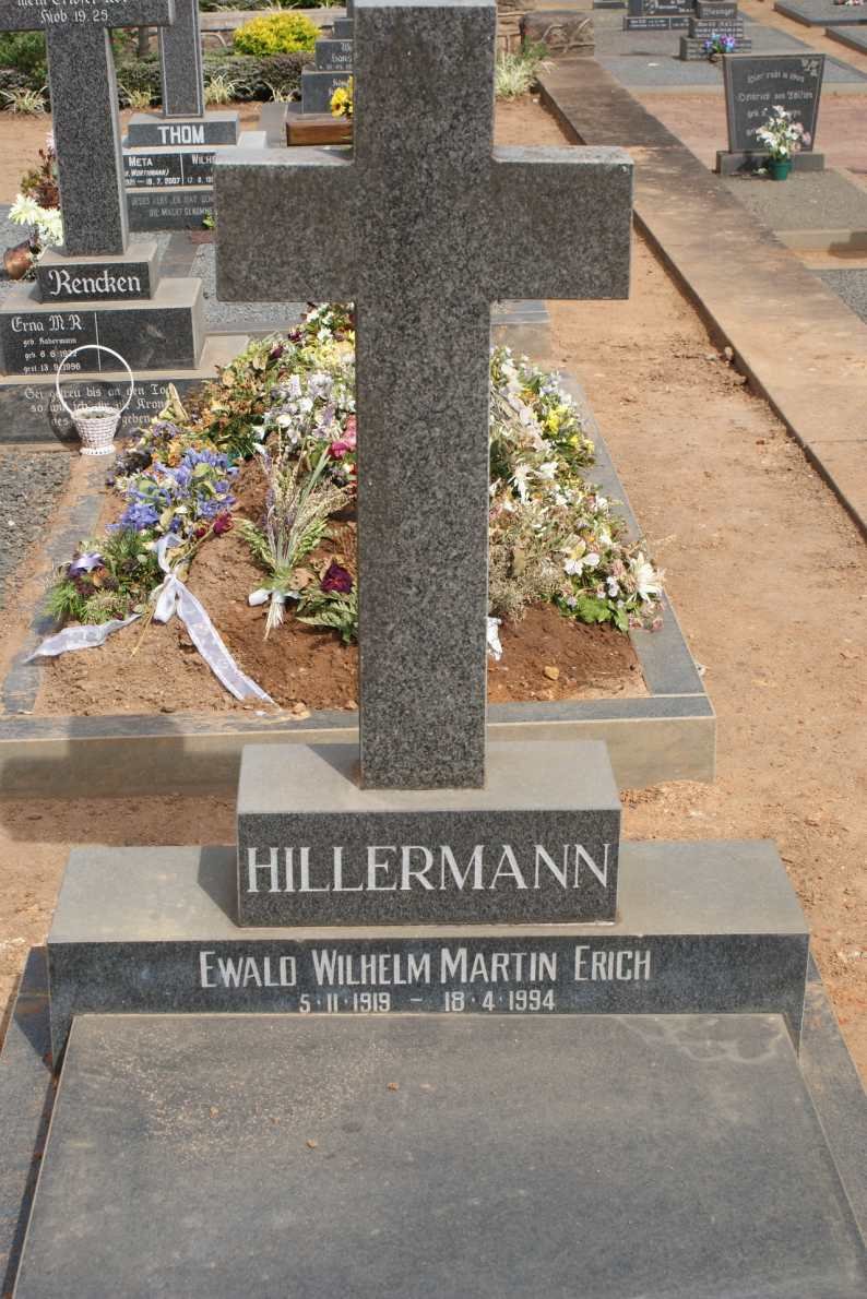 HILLERMANN Ewald Wilhelm Martin Erich 1919-1994