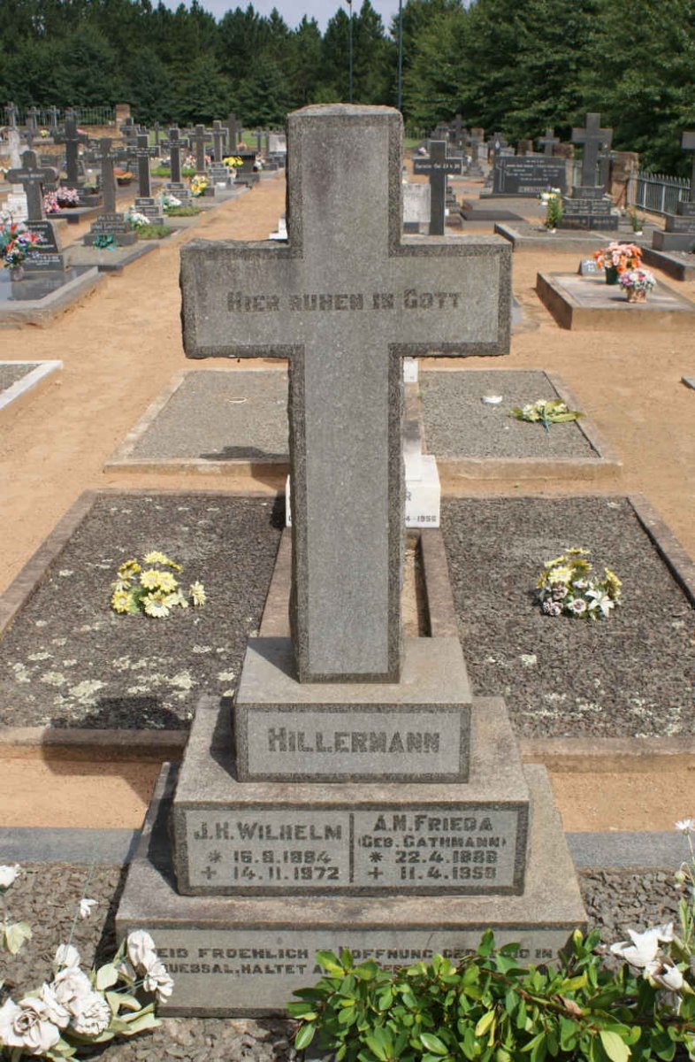 HILLERMANN J.H. Wilhelm 1884-1972 &amp; A.M. Frieda GATHMANN 1888-1958