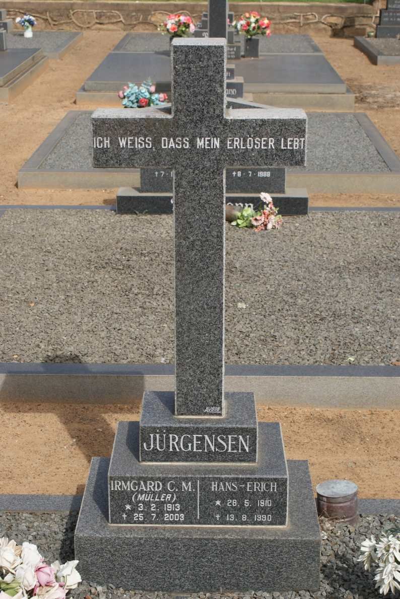 JÜRGENSEN Hans-Erich 1910-1990 &amp; Irmgard C.M. MÜLLER 1913-2003