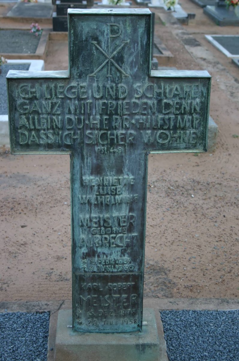 MEISTER Karl Robert 1878-1958 &amp; Henriette Luise Wilhelmine ALBRECHT 1884-1930