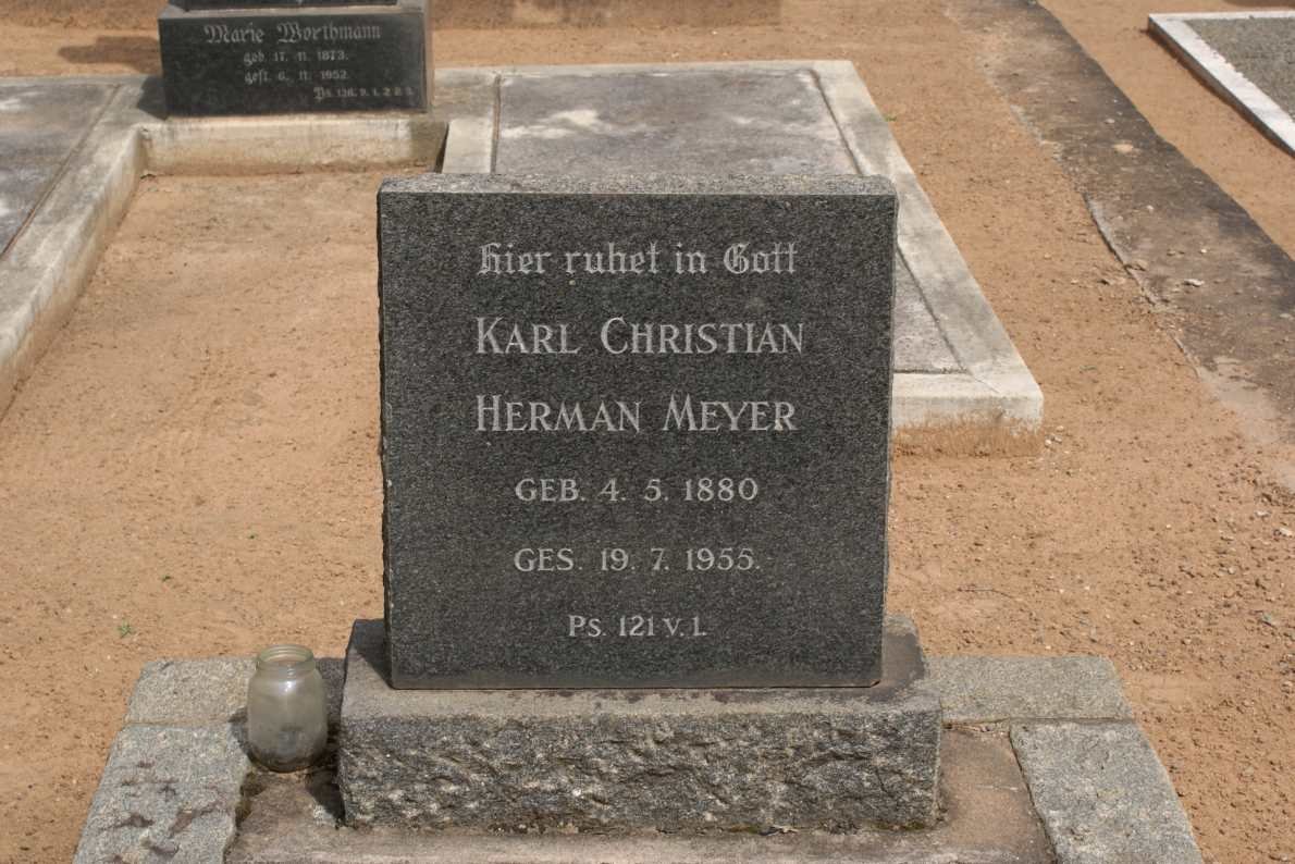 MEYER Karl Christian Herman 1880-1955